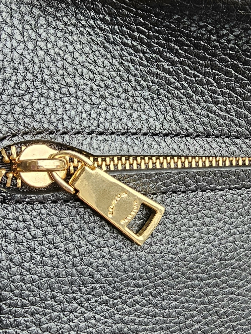 Coach Black Pebbled Leather Hobo with Gold Hardware - Picture 12 of 12